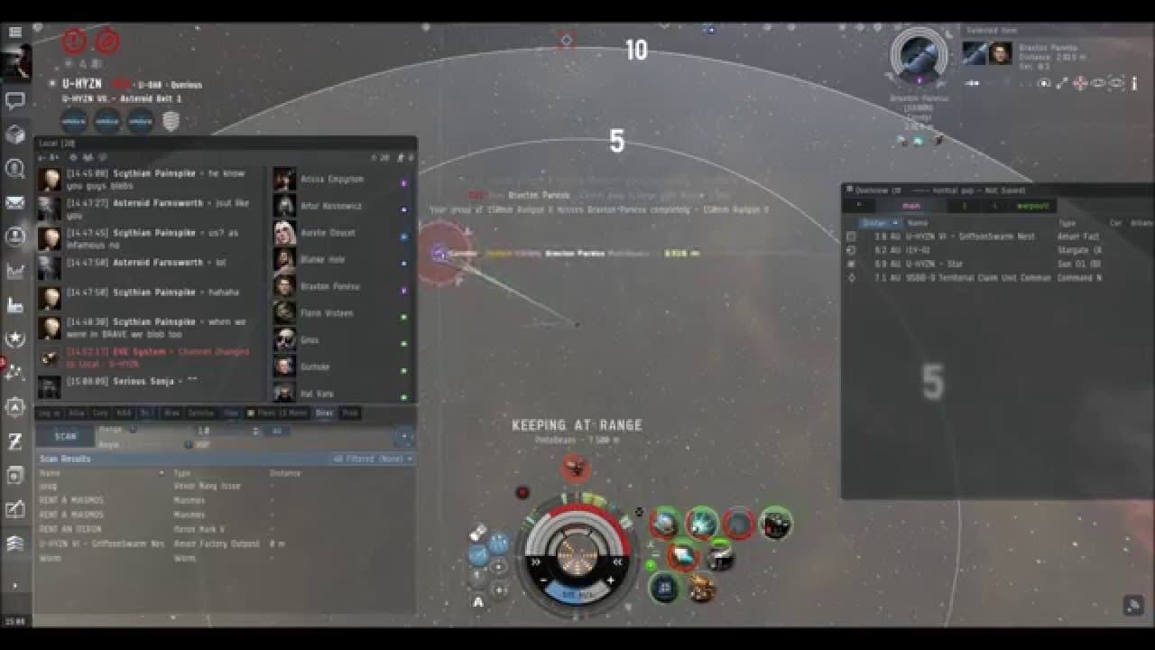 Merlin vs Condor - How to catch a MWD kiter in an AB Frigate