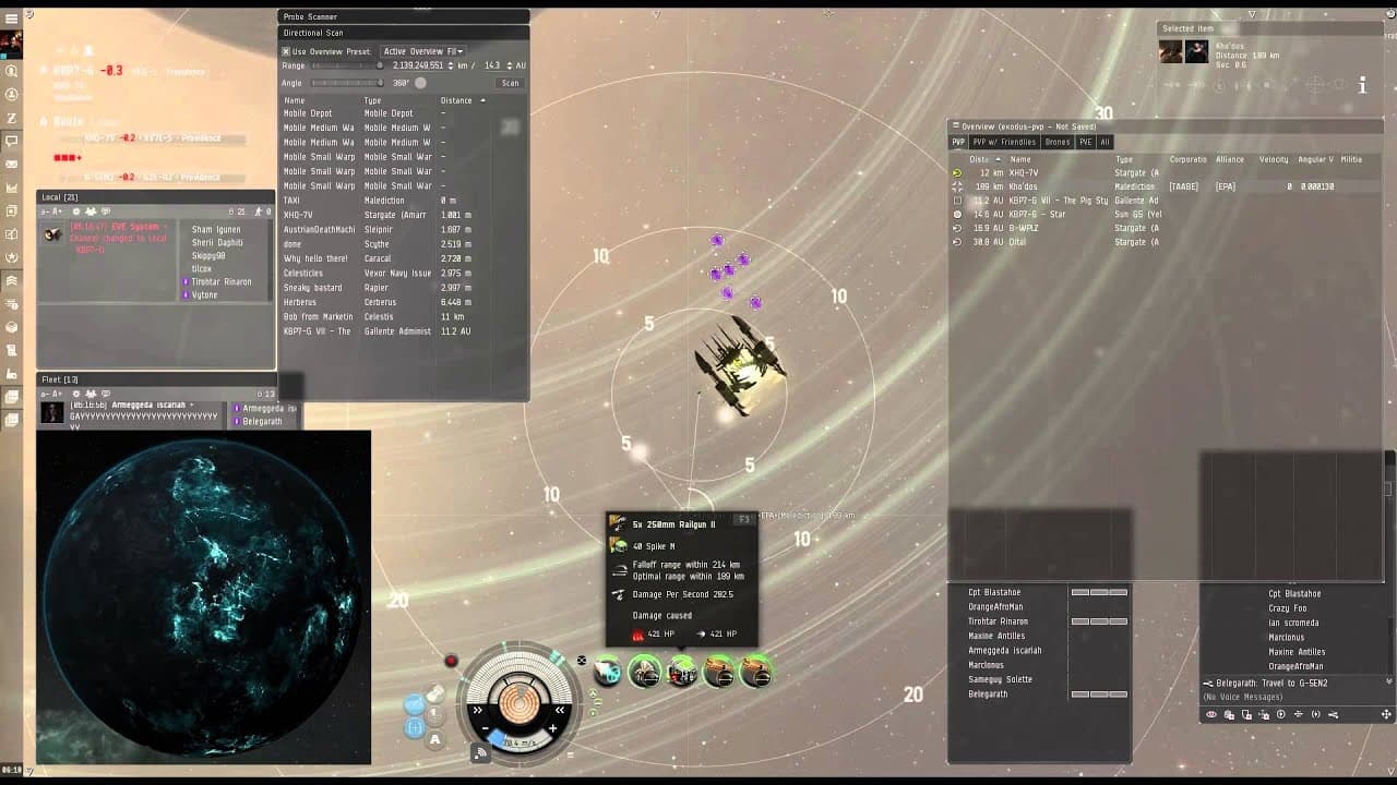 Killing an interceptor 200km away - SaB0TaG3 / TYR. / Exodus. - EVE Online PVP