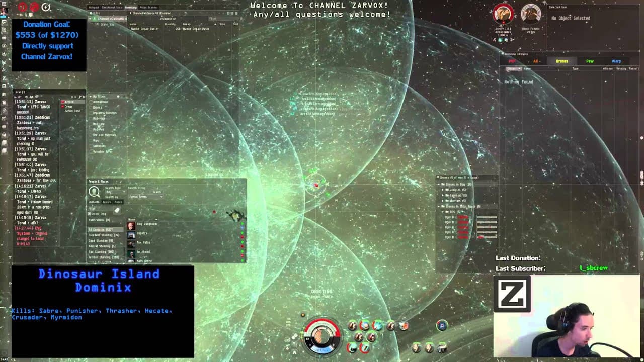 [Eve Online] Dinosaur Island Dominix MJD's out of Won Fight