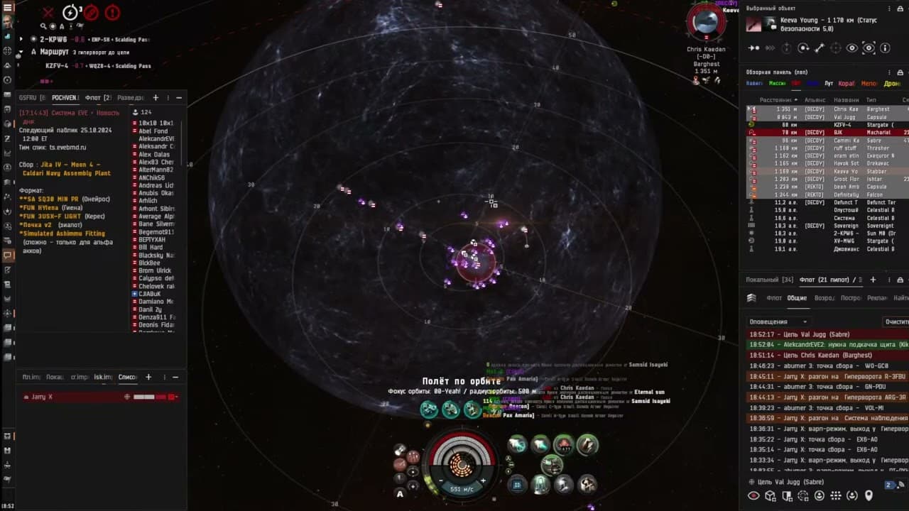 FC Jarry X Kikimora fleet vs Barghest and Machariel
