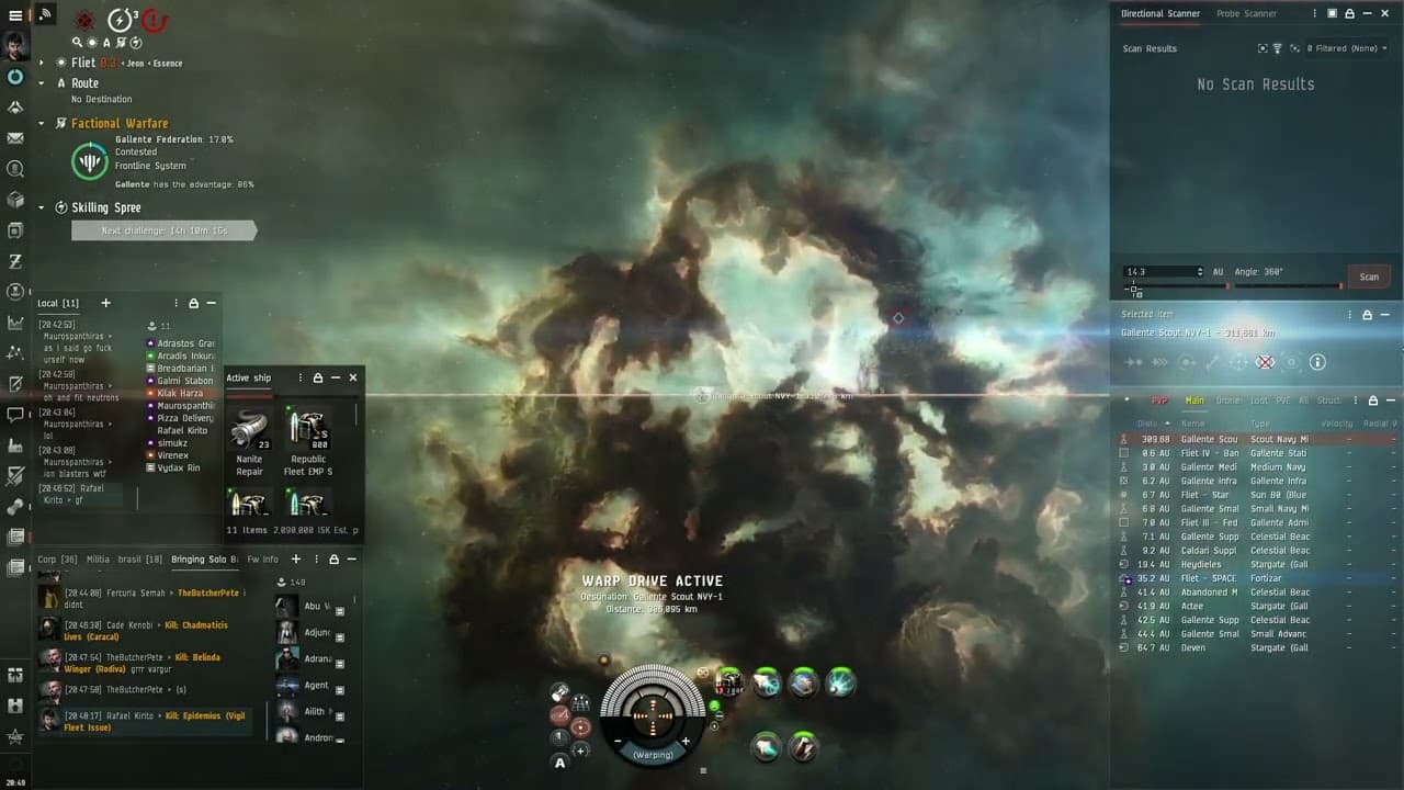EvE Dual Prop Slasher vs sram Brawl INS (Loose)