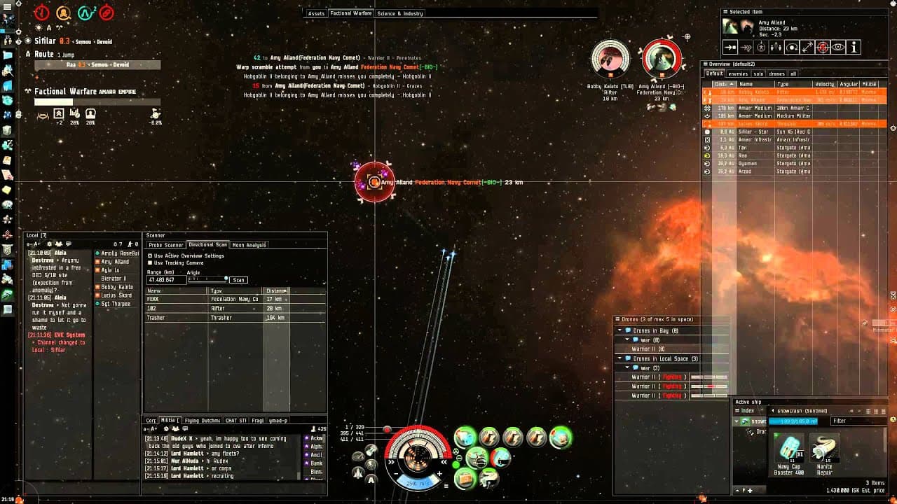 Eve Online: Sentinel vs Everybody - most satisfying Griffin explosion ever