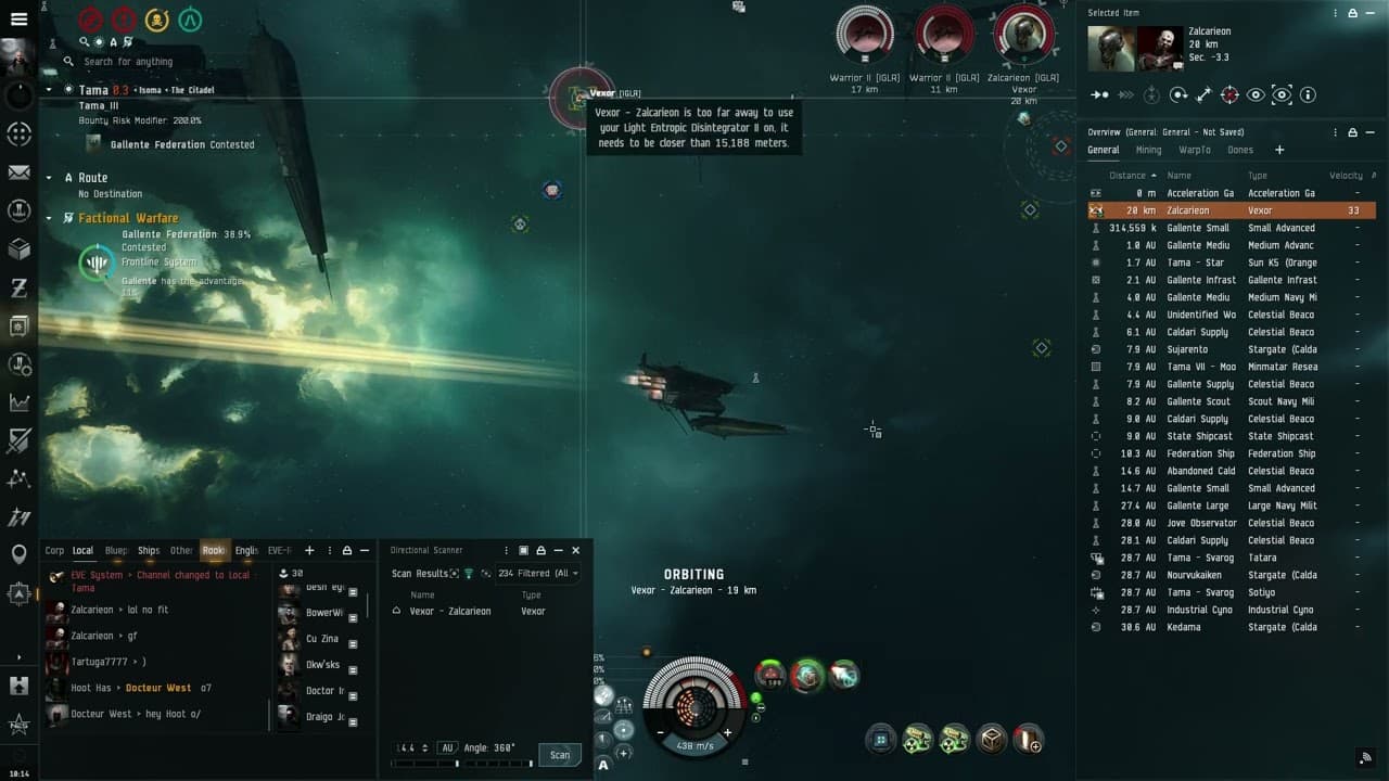 EVE Online   Kikimora vs Vexor PvP
