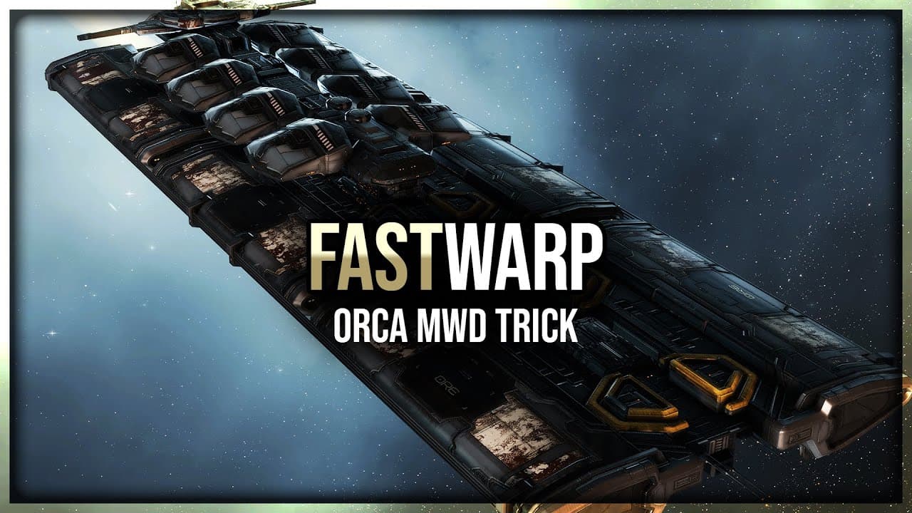 Eve Online - Fast Orca Warping - Orca MWD Trick