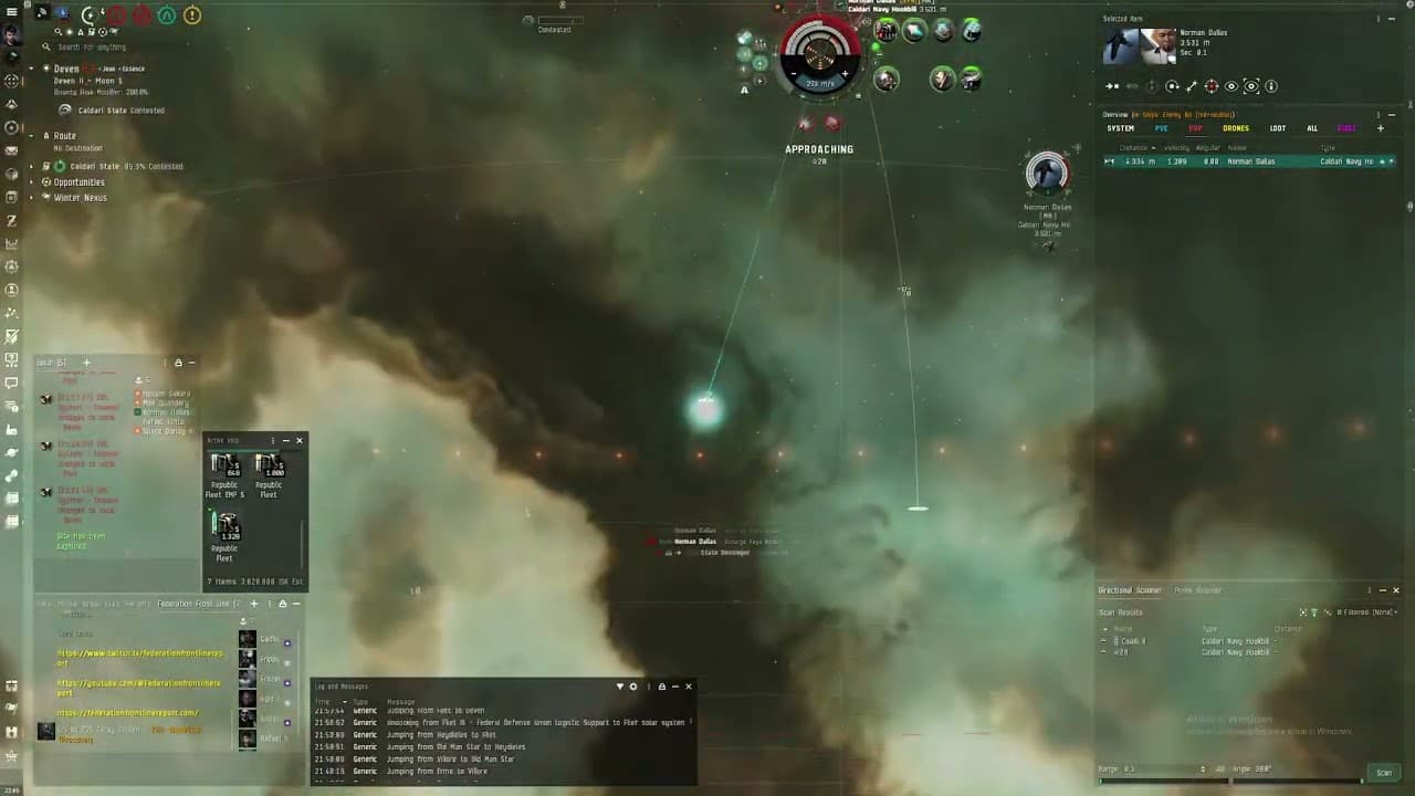 EvE DualRep Rifter vs Hookbill - epic win