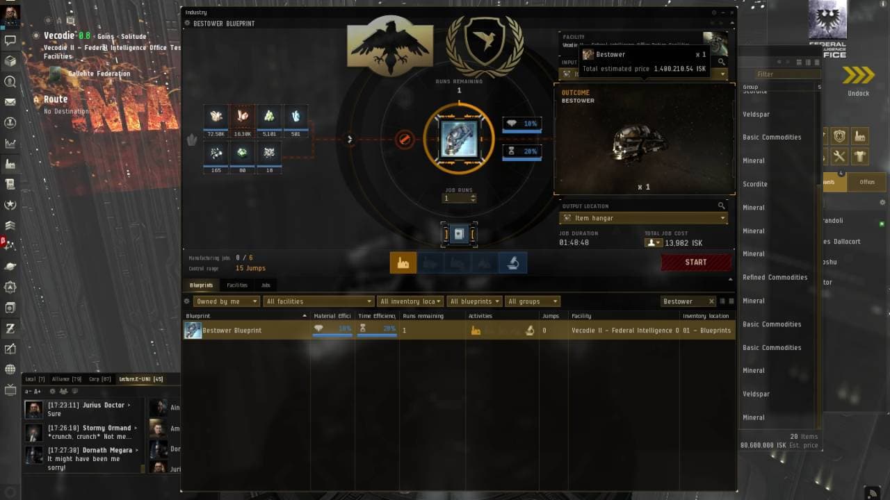 EVE University - Building a Bestower