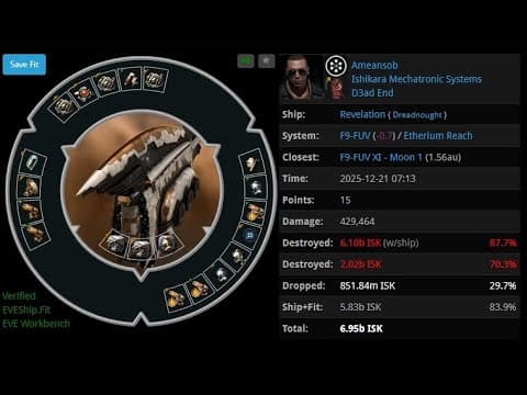 [EVEONLINE / AMC] 21 DEC 2025 Killed revelation in Etherium Reach