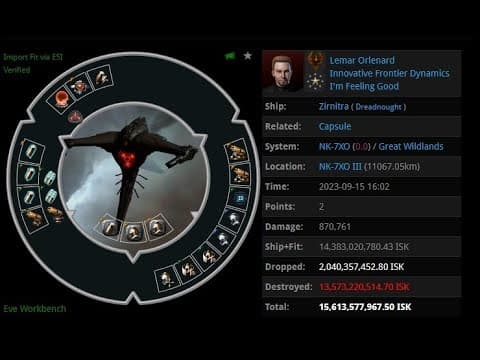 [EVE ONLINE / AMC] 15 SEP 2023 Killed Zirnitra in Great Wildland