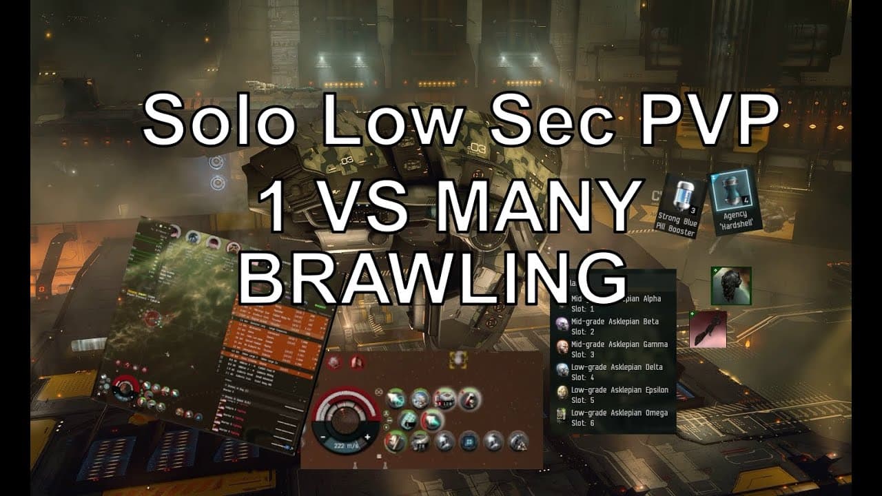 1 VS Many - Solo  PVP Low Sec - Brawling in FW.. but neutral - EVE Online