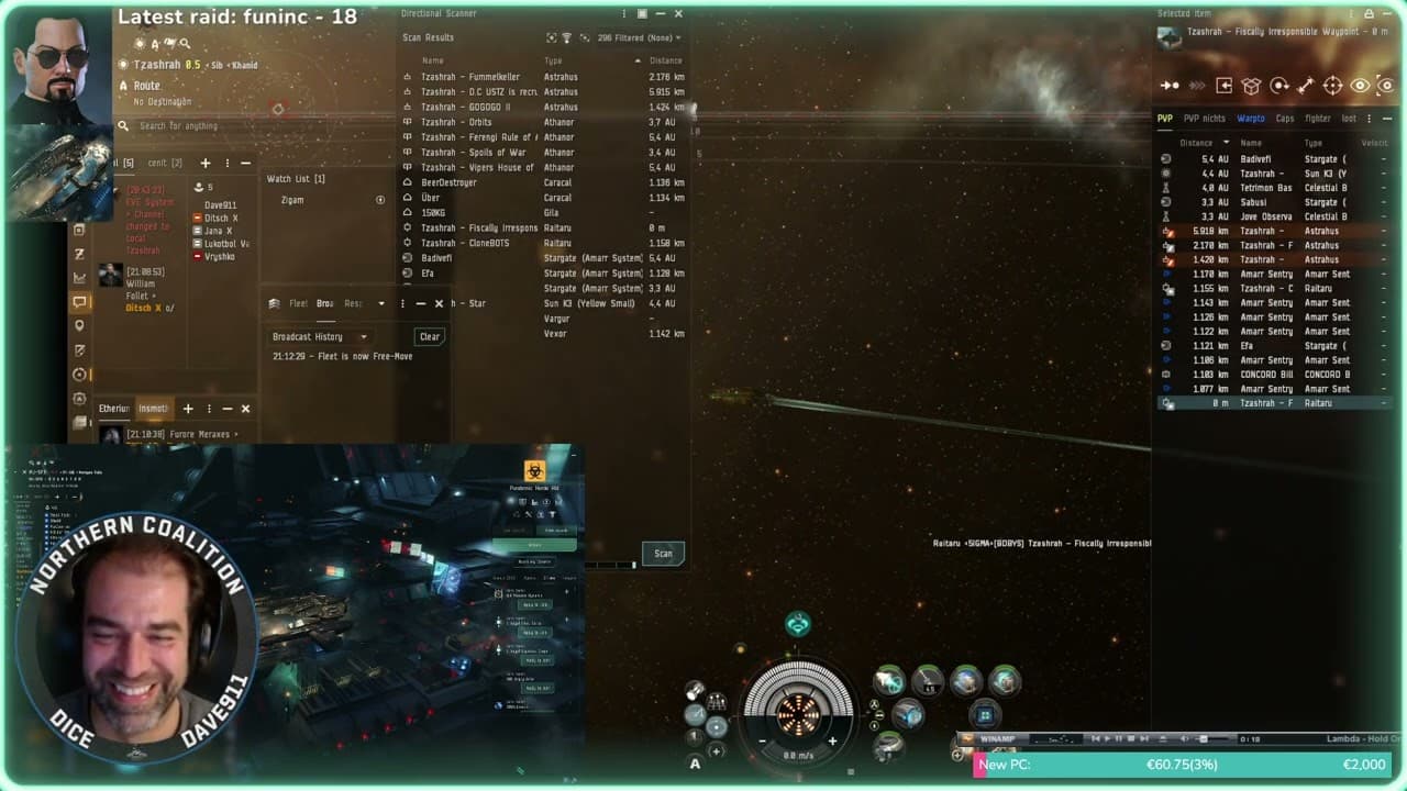 *EveOnline* *PVP* TGIF Fleet Hunter *Kronos Kill* 04/10