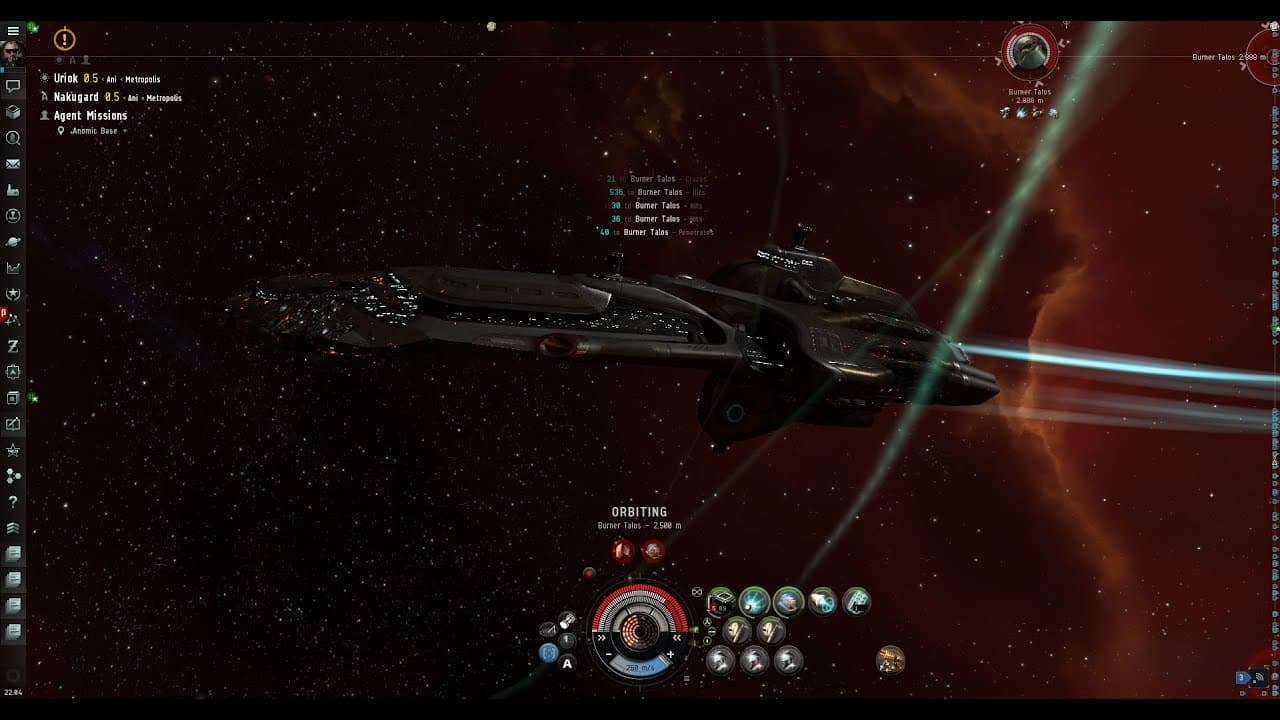EVE Online - Serpentis Burner Talos Team Guide W/ Commentary - Deimos T2 Fit