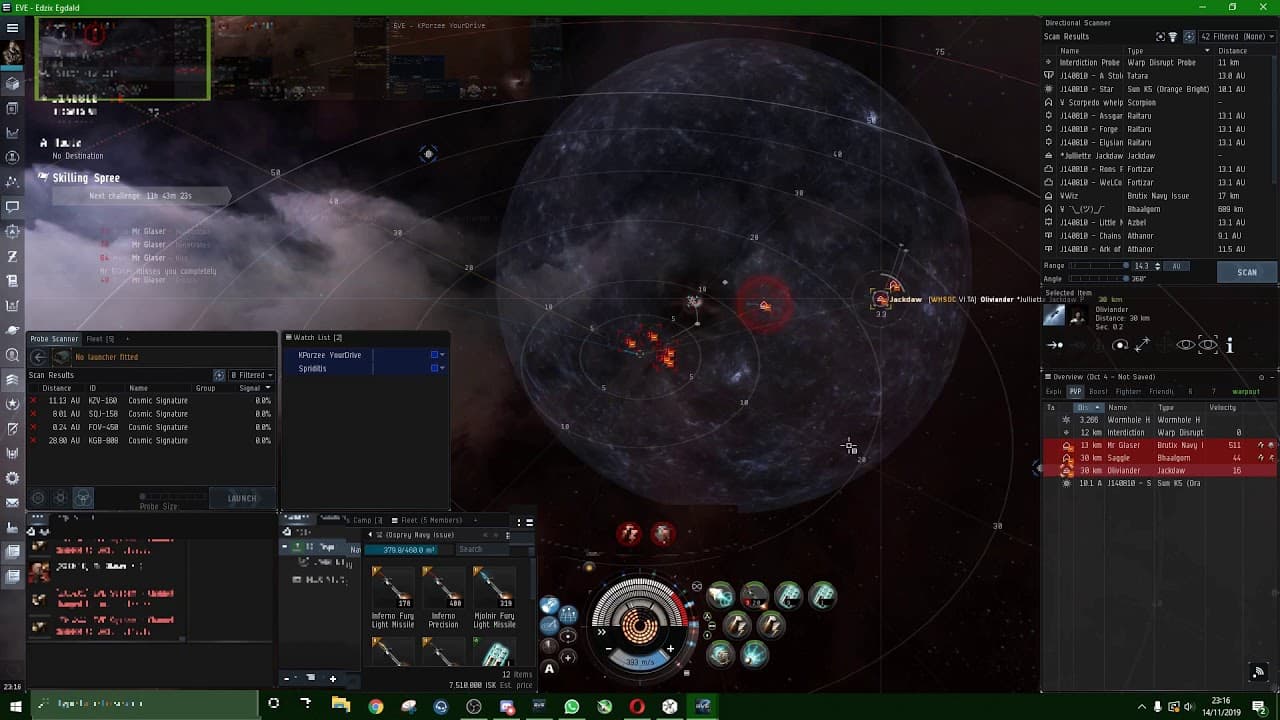 Late night PVP plan, Boosh blobbers into a Drifter - EVE Online Pontifex POV