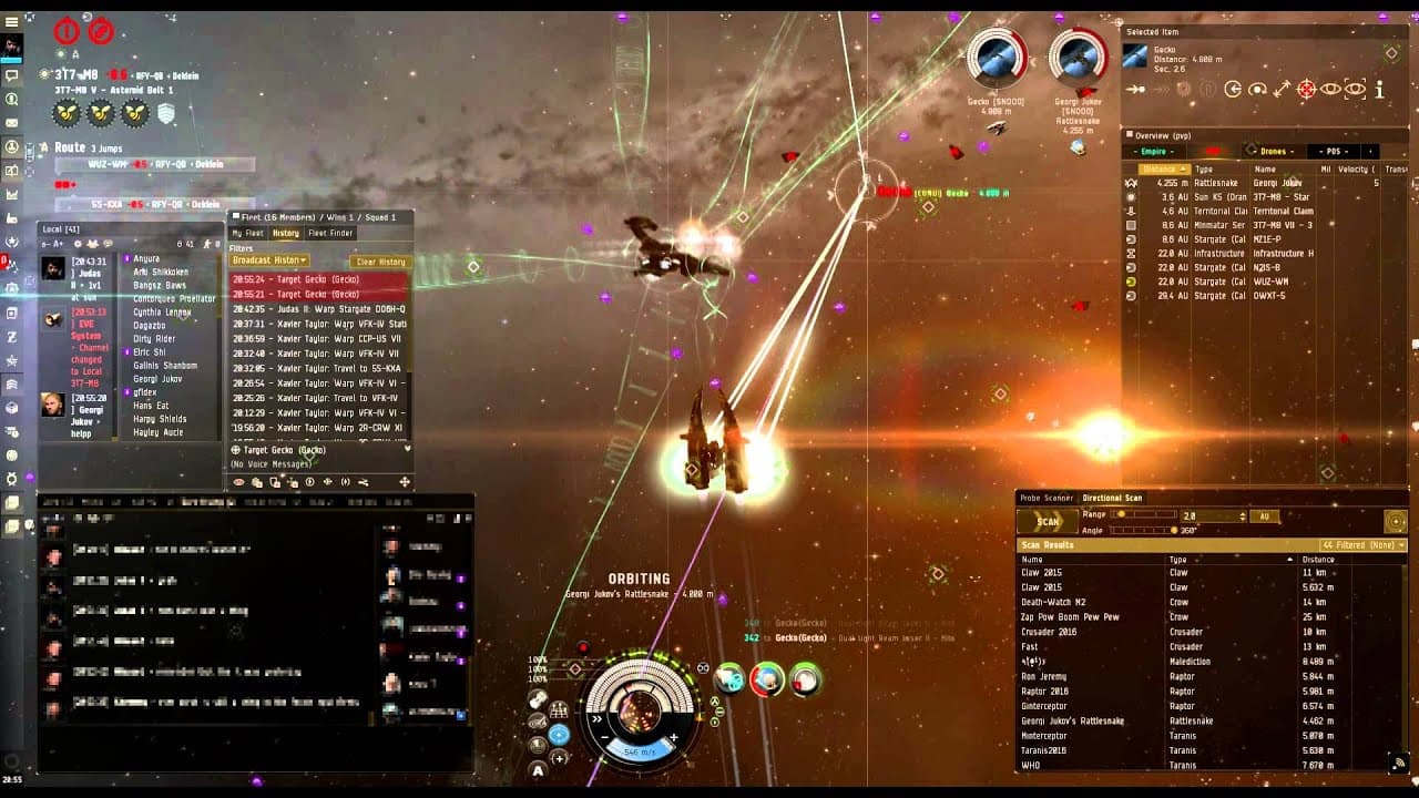 EVE Online - Dark-Rising: Interceptor road crash dead murder fleet