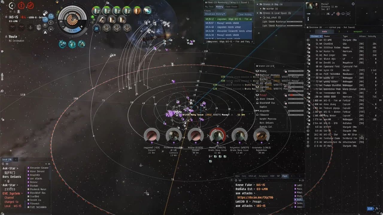 Eve online. Our hero sabre is dead. Logists crying :-(