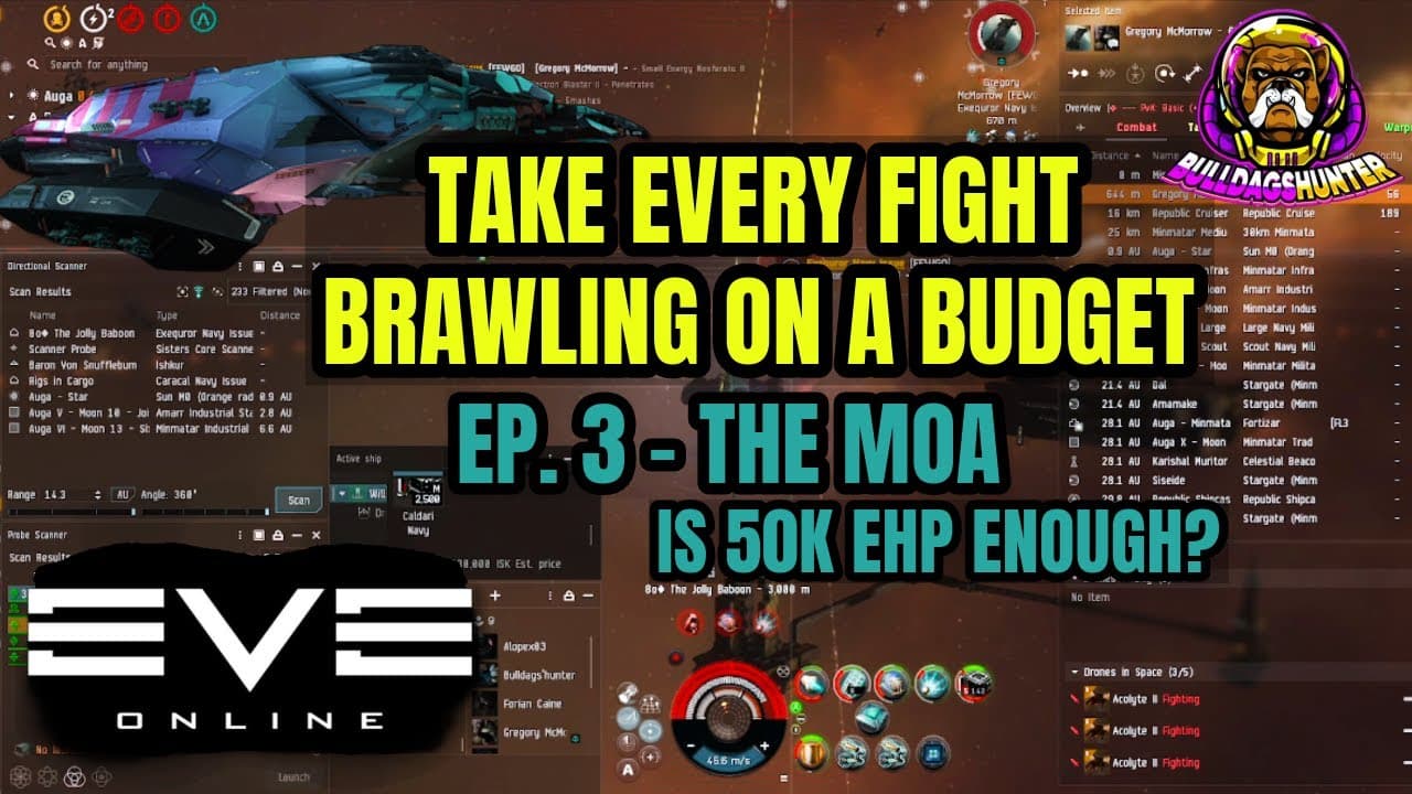 Take Every Fight:Brawling on a Budget -The Beefy Moa | Cheap Solo PvP in EVE Online Newbro to Pirate