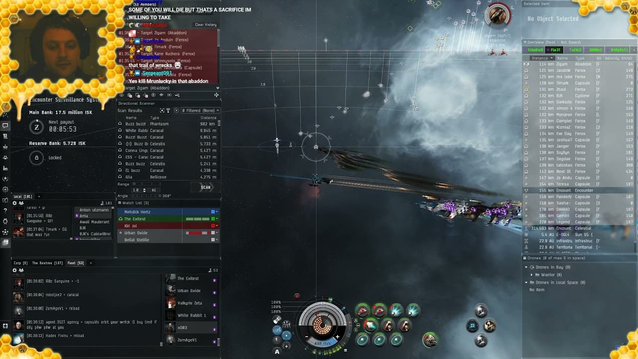 Caracals vs. Feroxes (Sniping in ESS)
