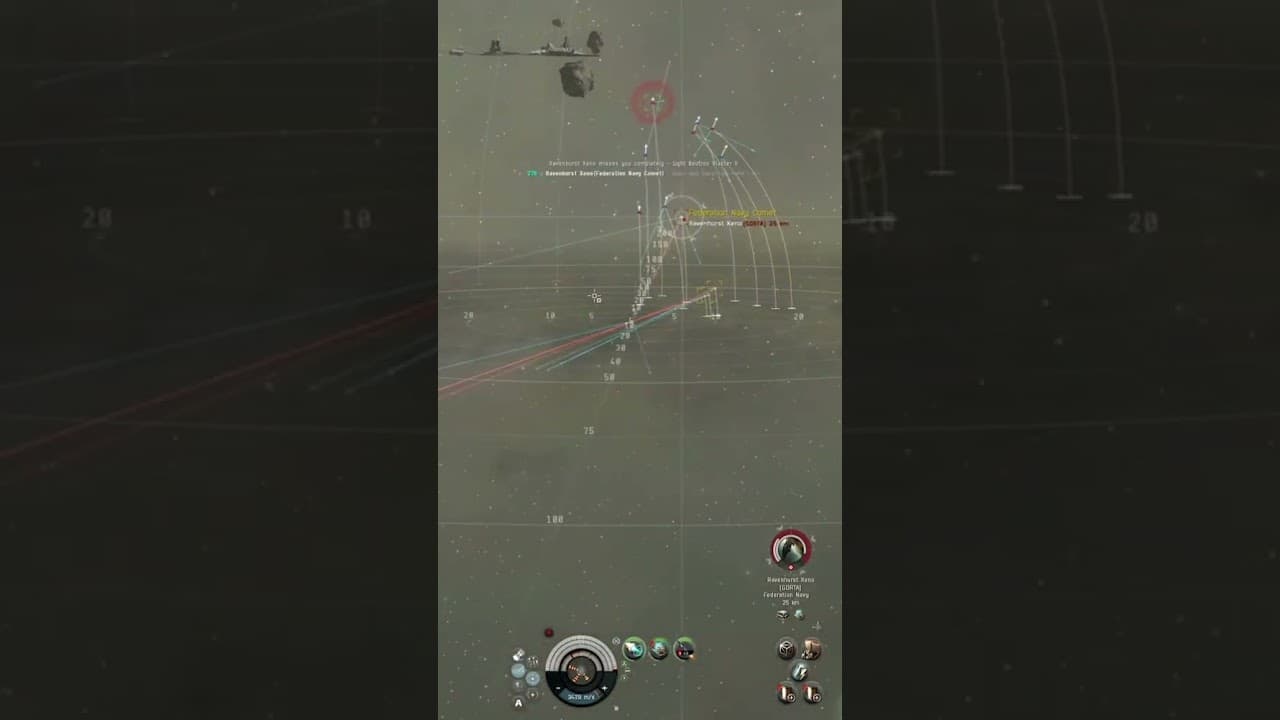 Federation Navy Comet Fight in Factional Warfare