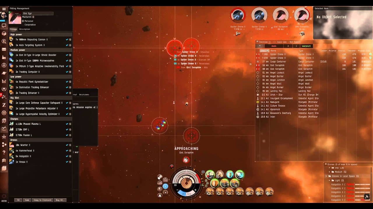 EVE Online: Duo Of Death: Angel Cartel Level 4 vs Machariel