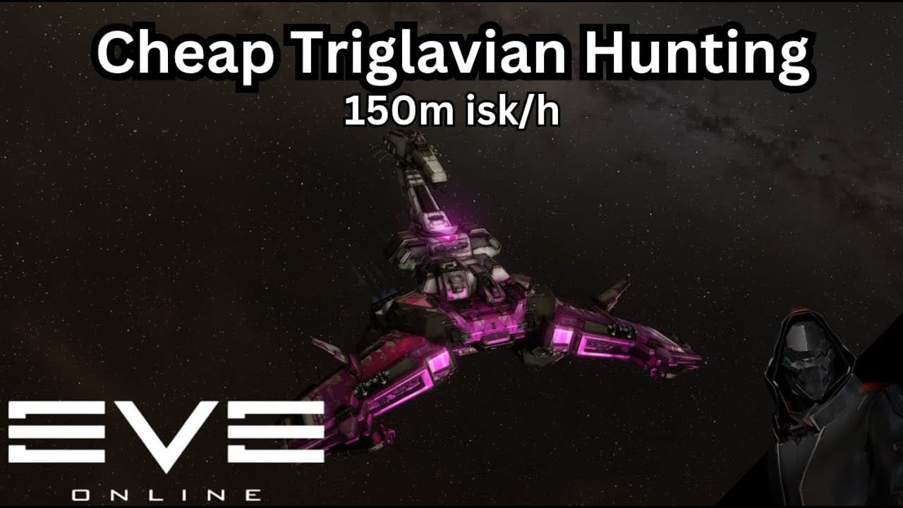 EVE Online - 150m isk/h - Cheap Triglavian Hunting In The Guristas Rattlesnake
