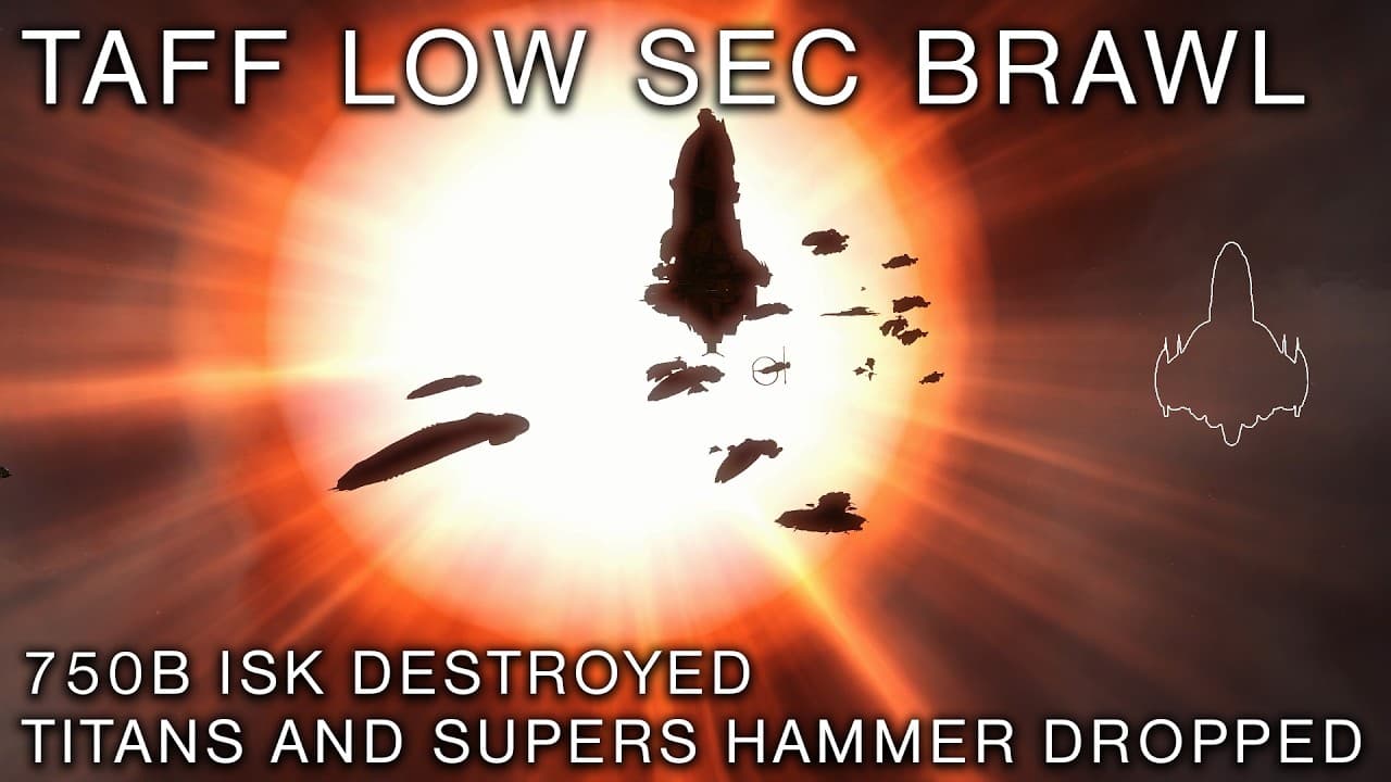 Snuffed Out - Taff lowsec brawl. Titans/supers dropped. 750B ISK destroyed.