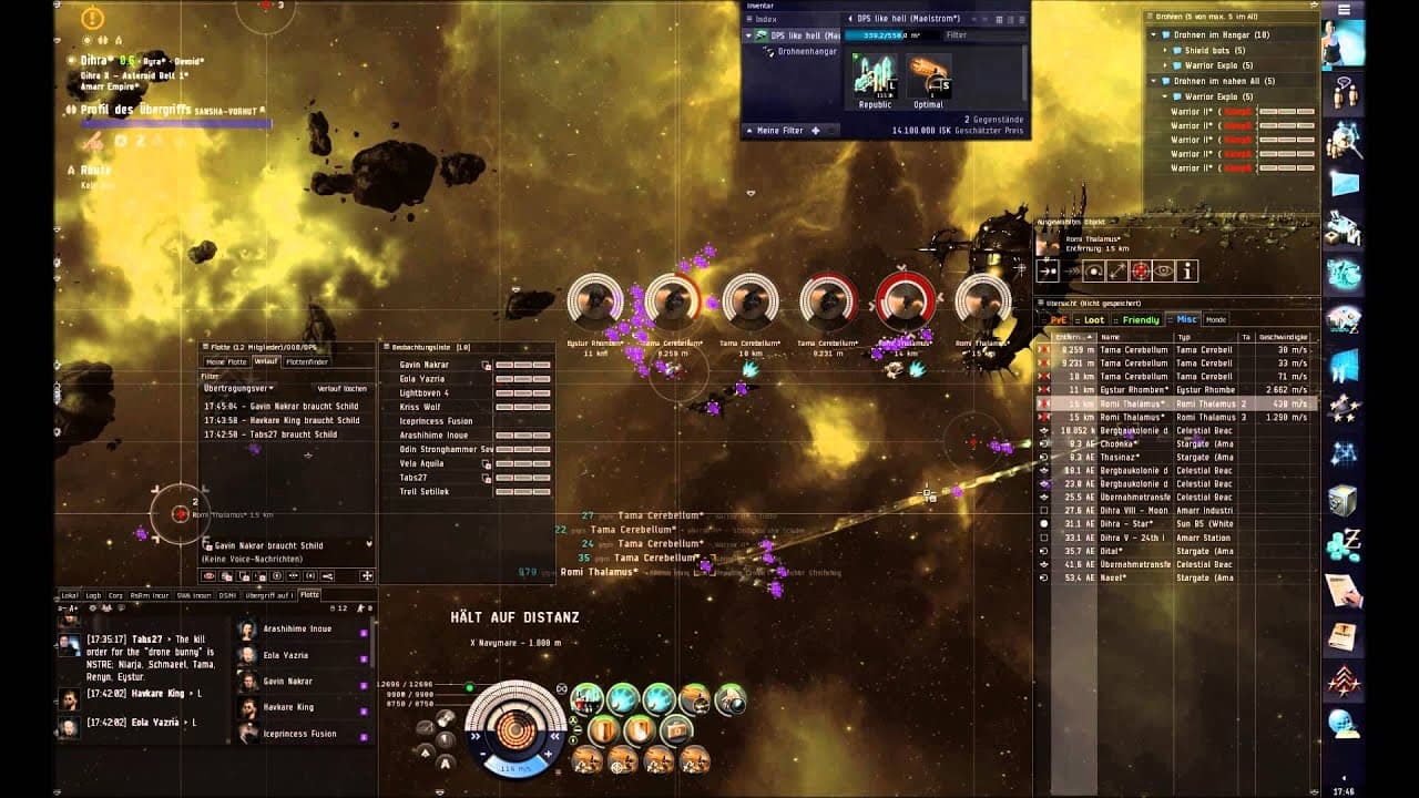EvE Online | PvE #RsRm Incursions Vanguard Sites running.Maelstrom