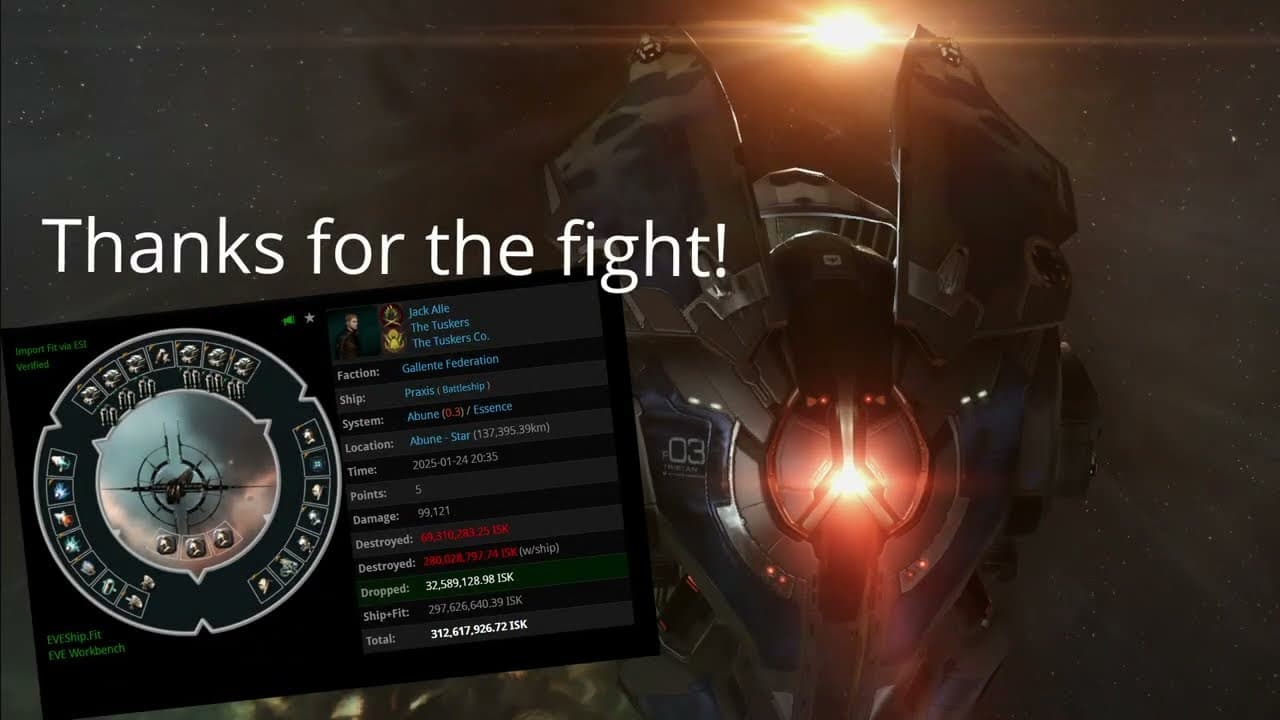 Tristan fleet vs Praxis - killmail of the week