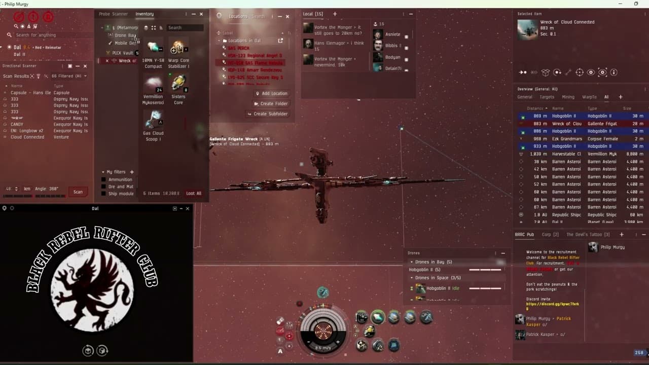 EVE Online Metamorphosis Hunting Gas Venture and Escaping Hecate
