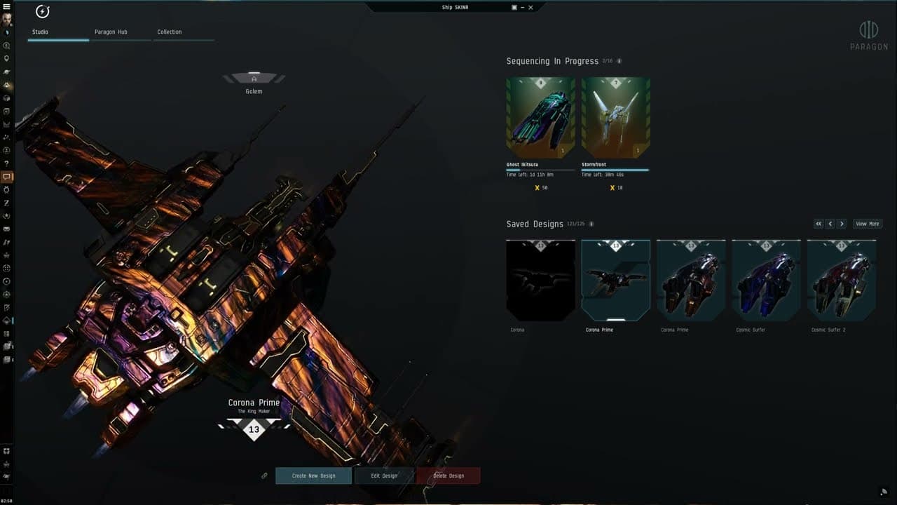 Eve Online Golem Custom Skin Corona Prime