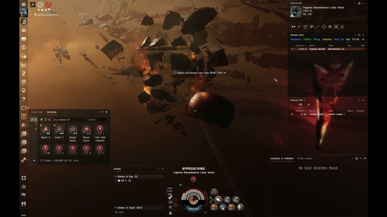 EVE Online espacios abisales T0 Firestorm con Nergal
