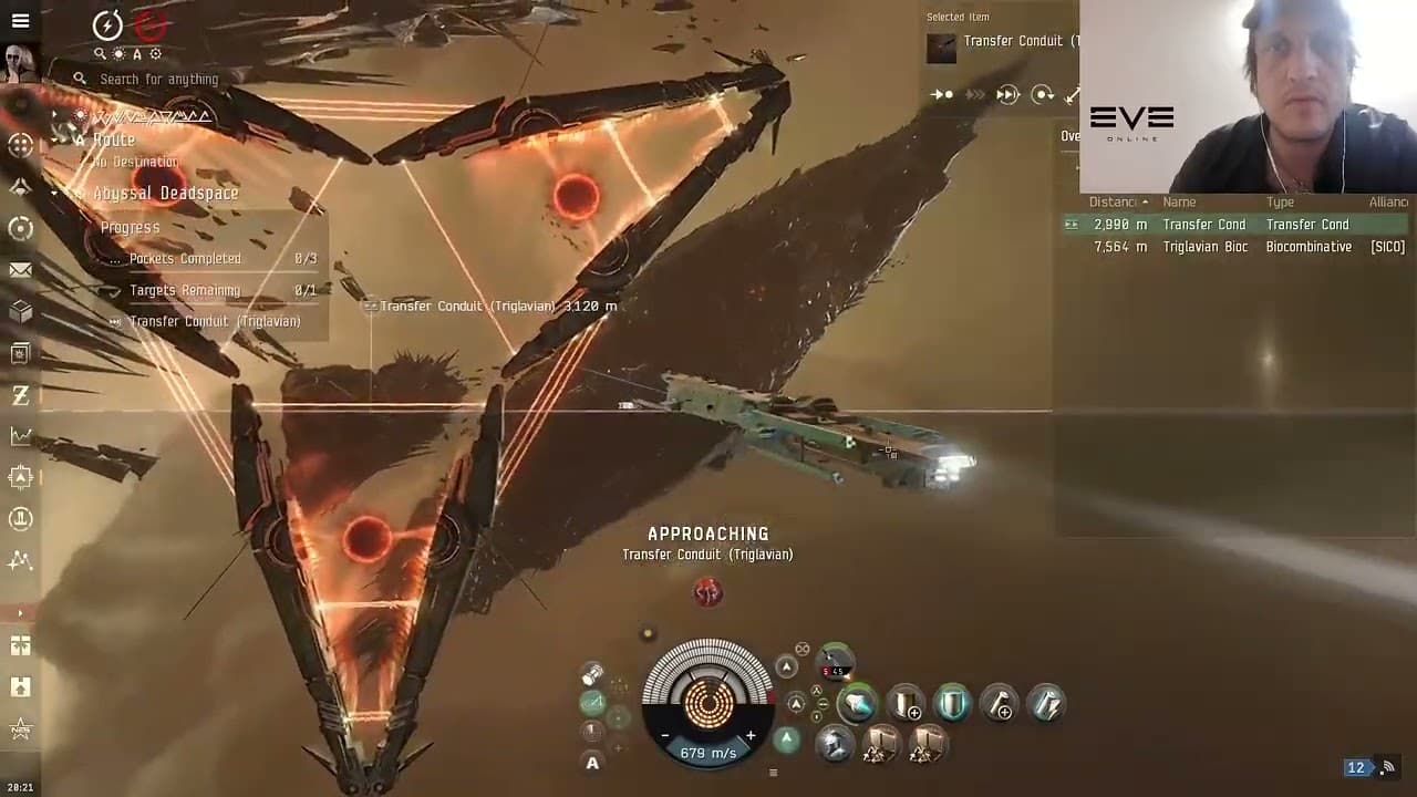 eve online gameplay commentary Abyss level 0 with Jackdaw + @AuroraNightMusic - Surrender 'vid'