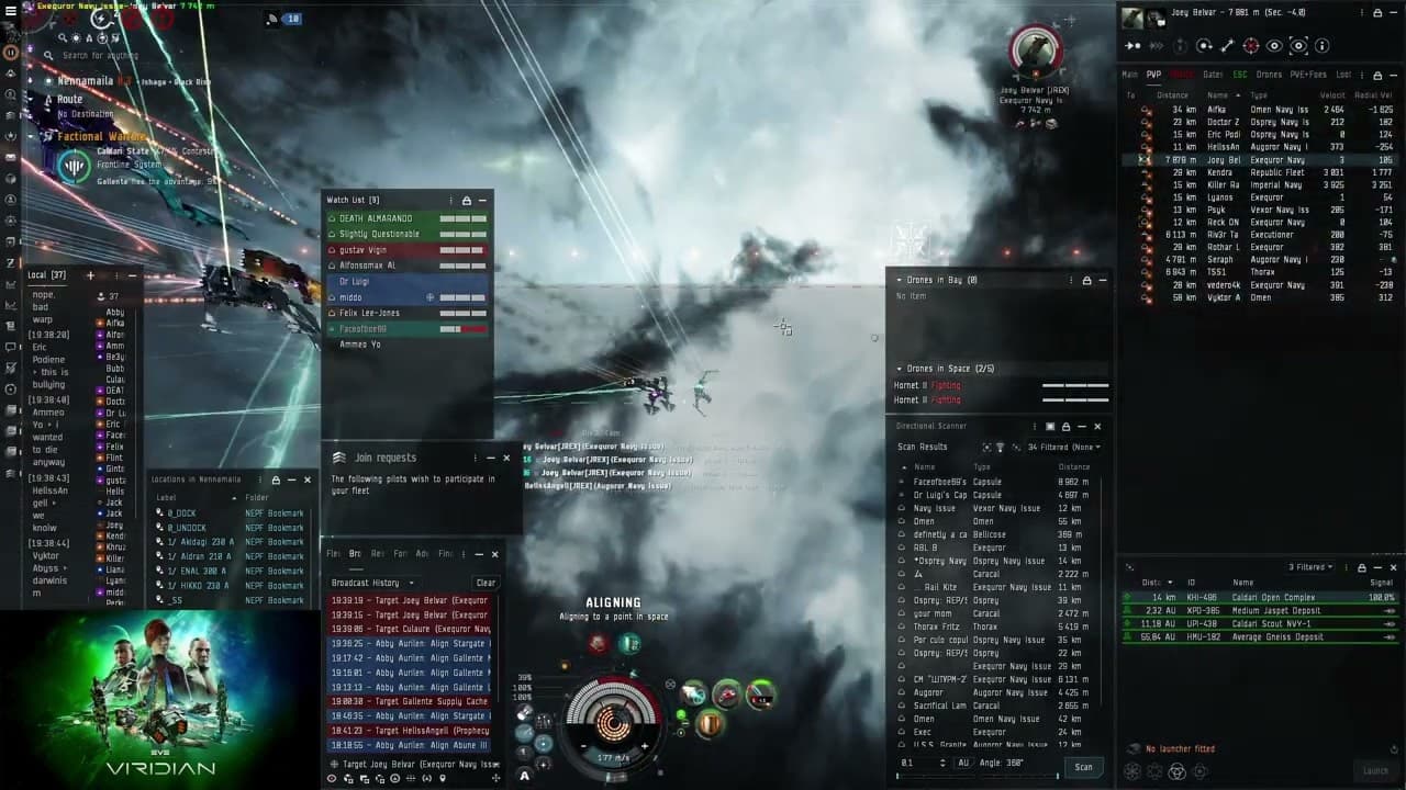 HAM Caracal Fleet fight VS Navy Cruisers