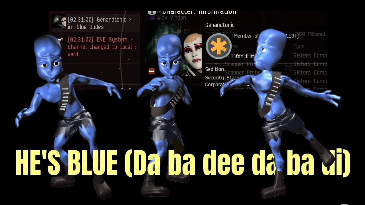 He's blue (I'm Blue EvE Online parody)