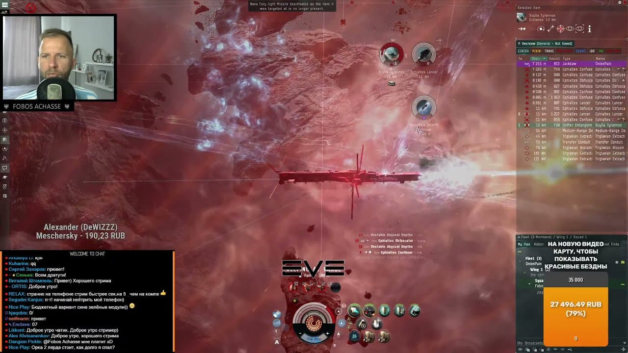 EVE online: Jackdaw флот в Т5 Dark Abyss