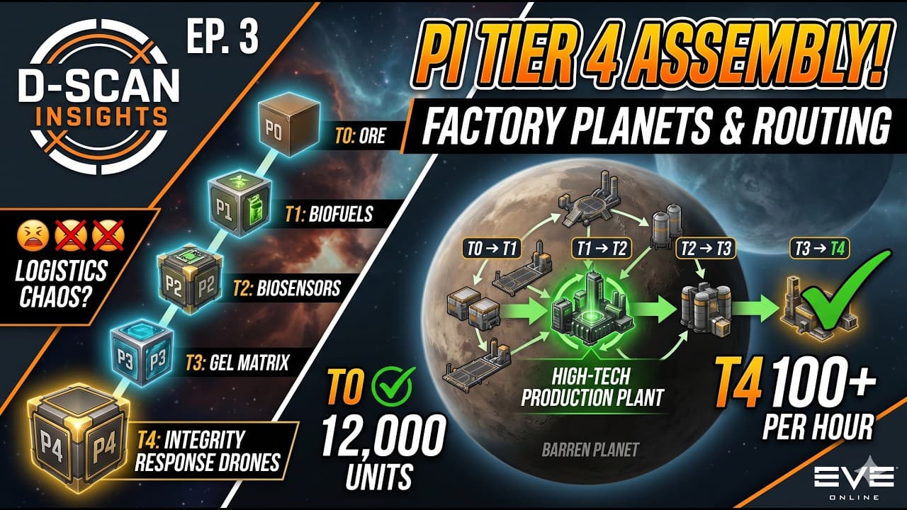 EVE Online PI Tier 4 Guide: Assembling the Factory Planets (Part 3)