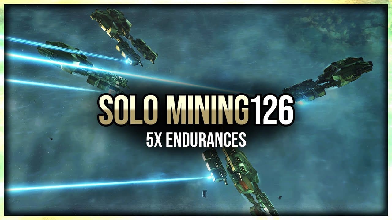 Episode 126: Solo Ice Mining Using 5 Endurances in EVE Online