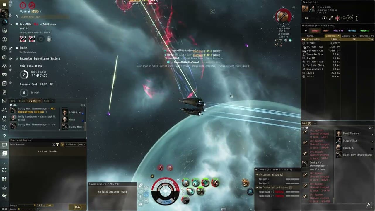 Eve online Solo roam Crucifier Navy Issue VS Confessor