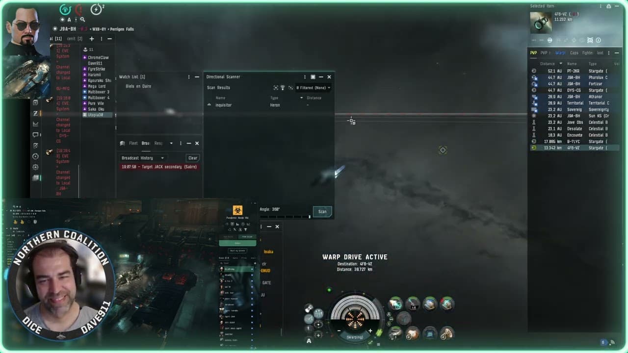 *EveOnline* *PVP* Standing Fleet Hunter with blingy Orth kill 18/06
