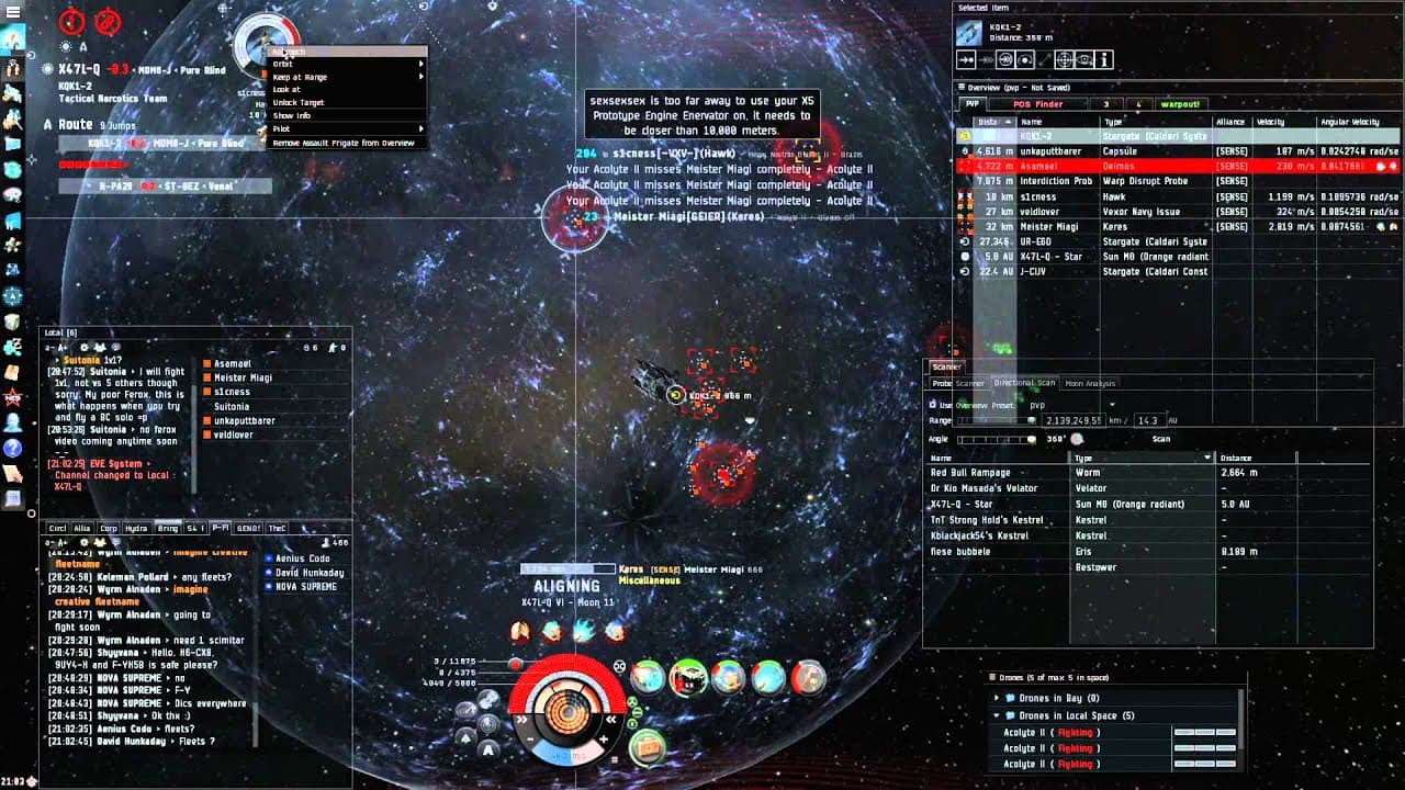 Eve is Easy - Suitonia dies repeatedly in a Ferox
