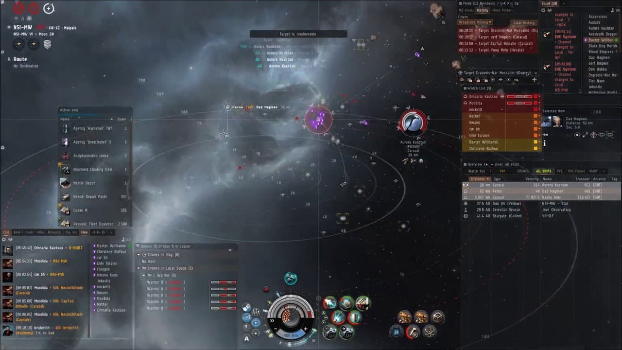 Eve Online Small Gang PvP Rorq Tackled