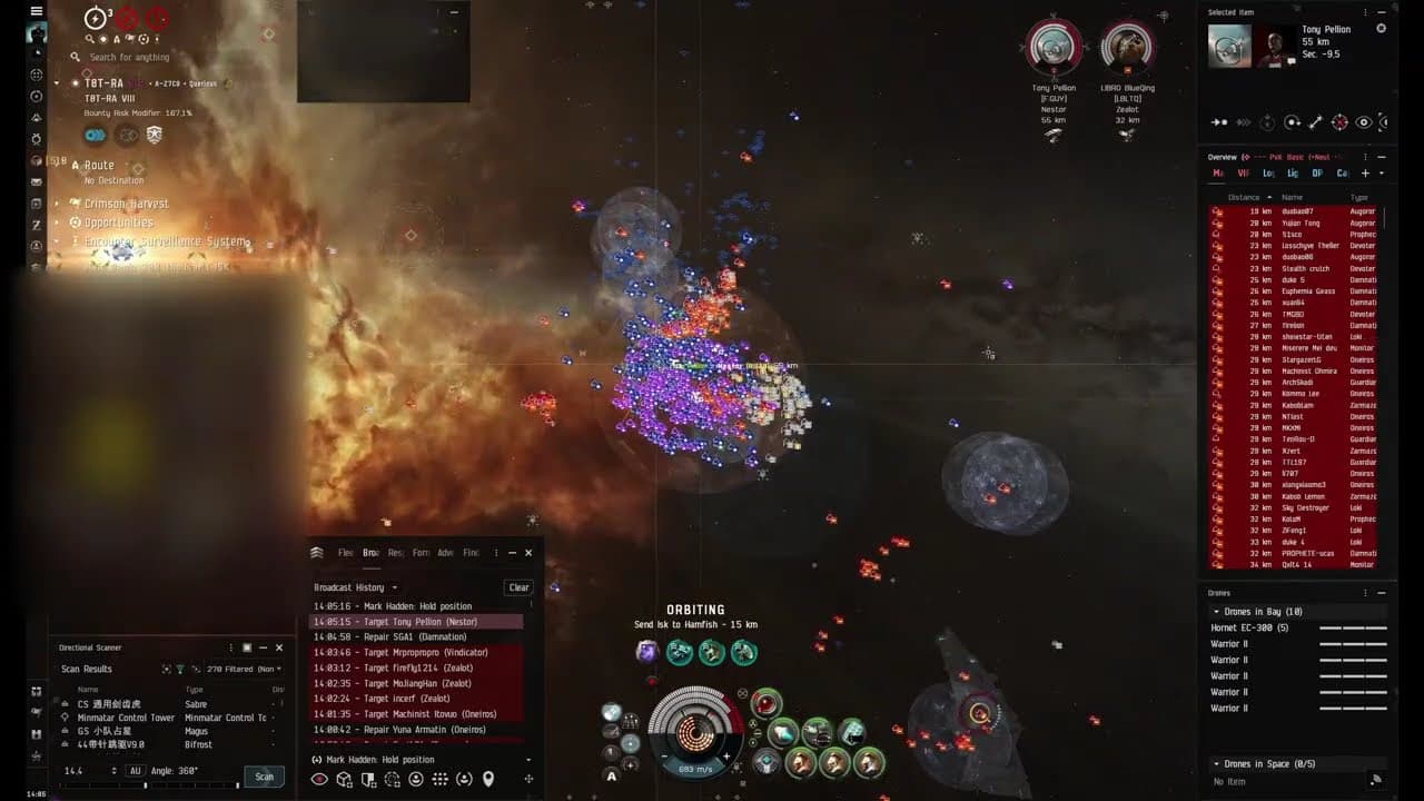 Eve Online - WinterCo’s Fortizar Fails in Querious (T8T-RA) (2025-10-30)