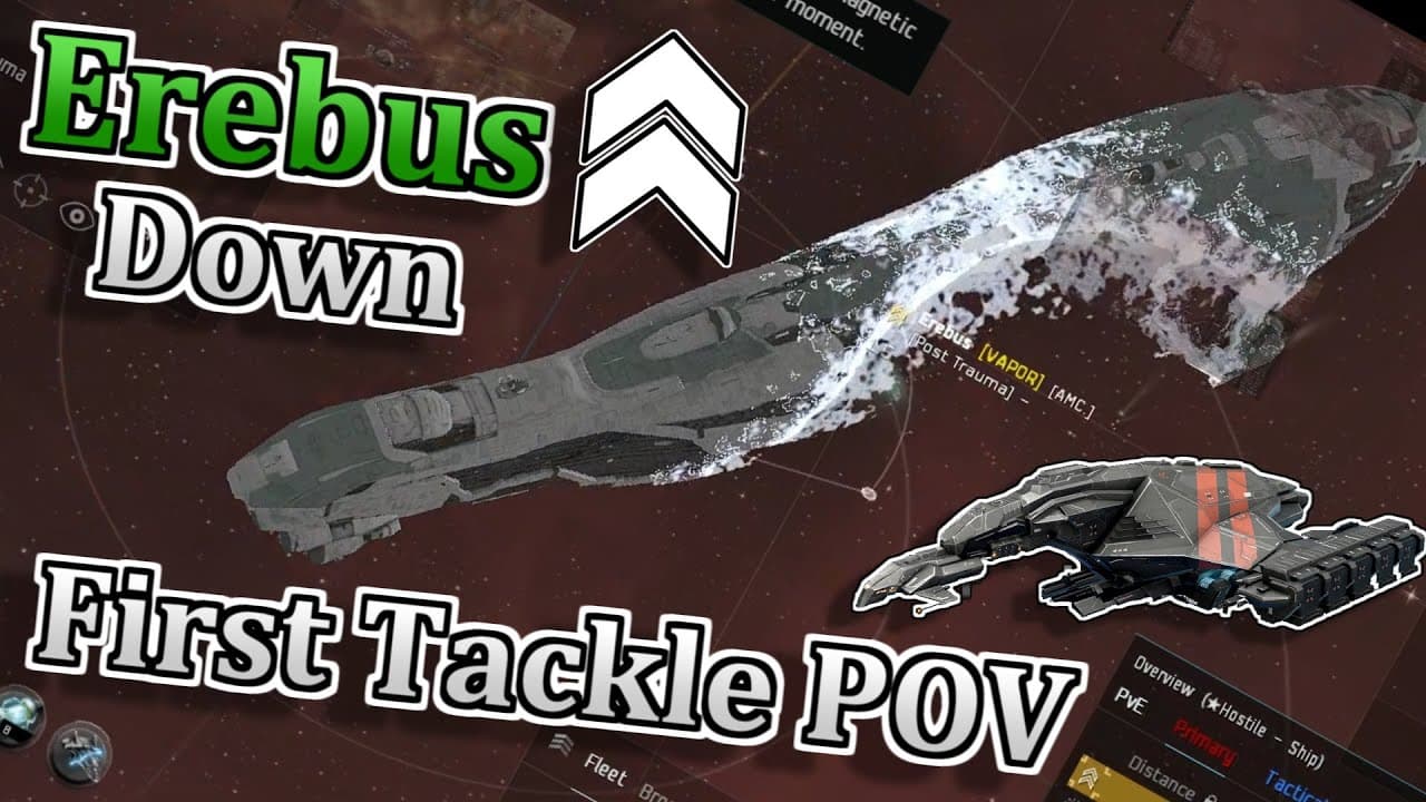 Snagging the Titan! First Tackle POV | Erebus kill | EVE Online