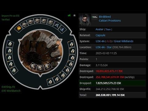 [EVE ONLINE / AMC] 03 FEB 2025 Killed Avatar in Great Wildlands