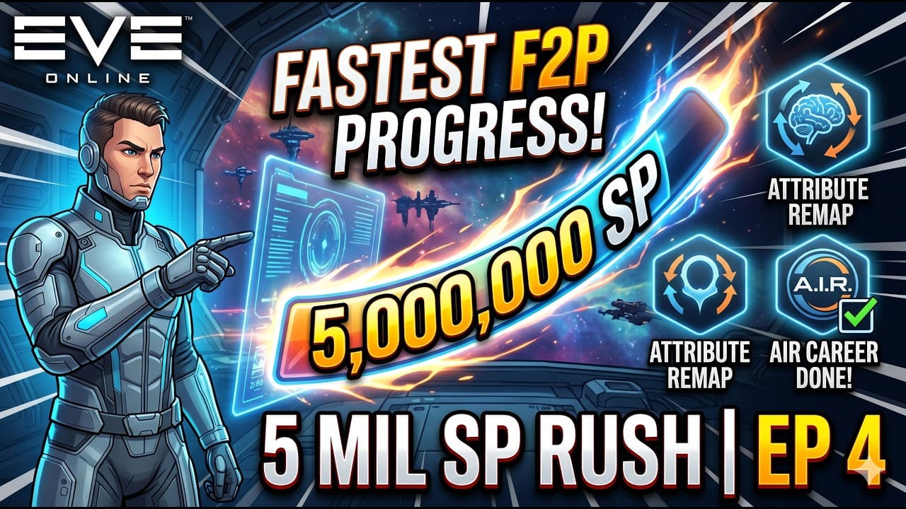 Eve Tuturial Maximizing Free SP Fast! AIR Program Guide | EVE Online F2P Speedrun episode 4