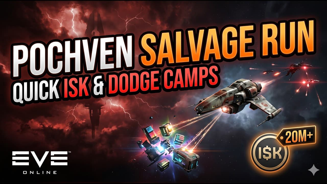 Pochven Salvage Run: Making Easy ISK & Dodging Camps | EVE Online ep 10 F2P character