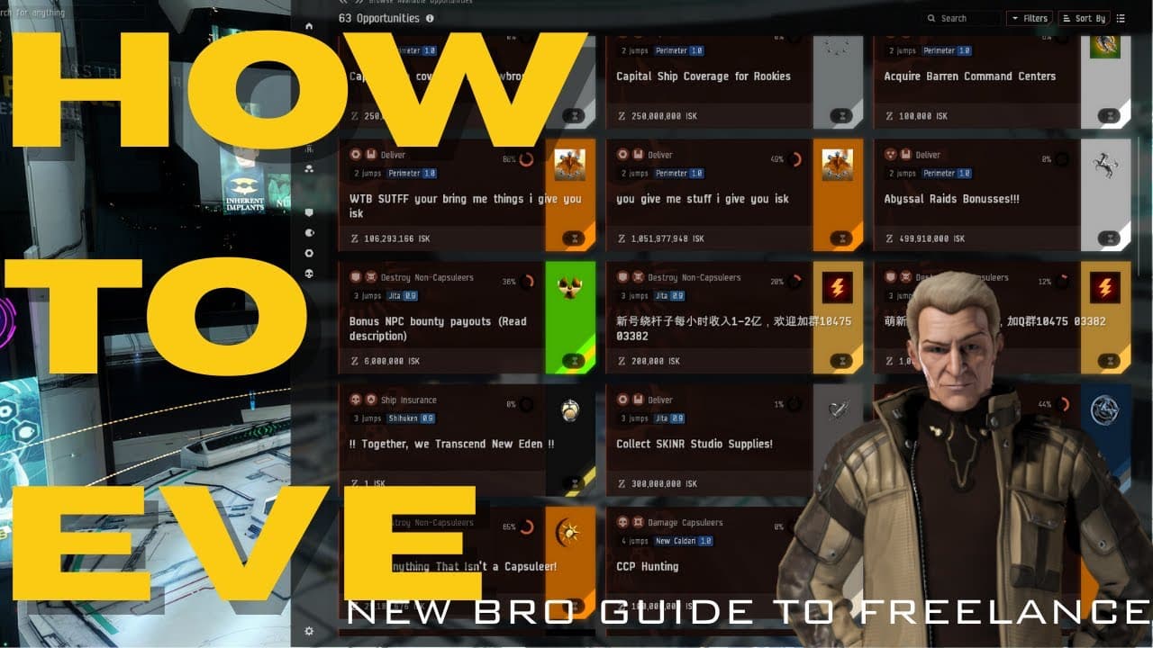 How to Eve - The New Player Guide to Finding Freelance Opportunities