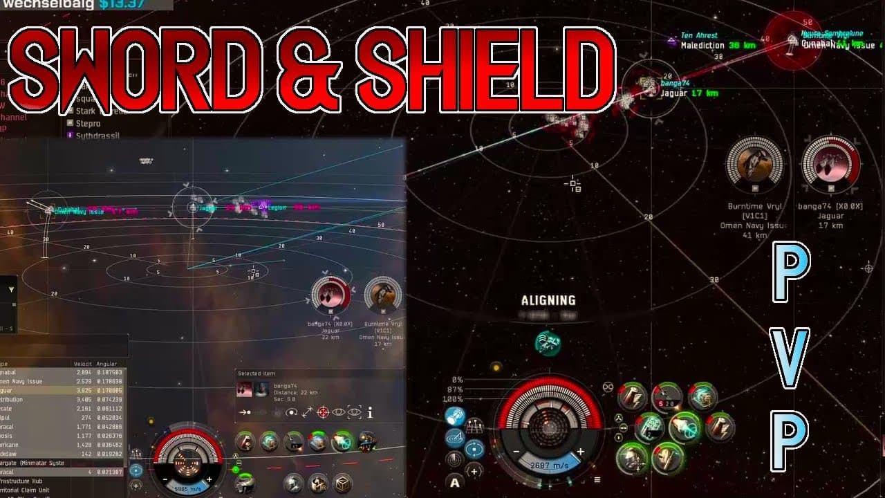 Legion & Malediction Dual POV - Sword & Shield - EVE Online PvP