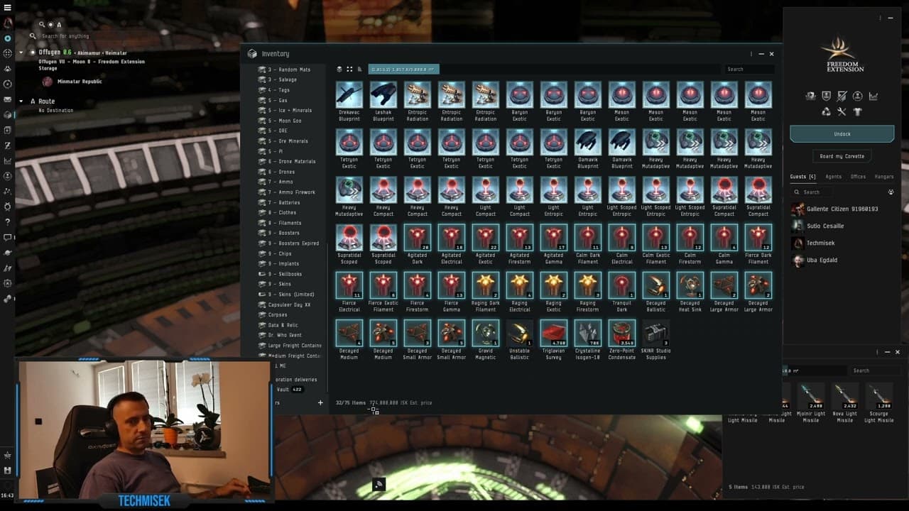 Eve Online - T2 Firestorm Loot (100 Abyssal sites)