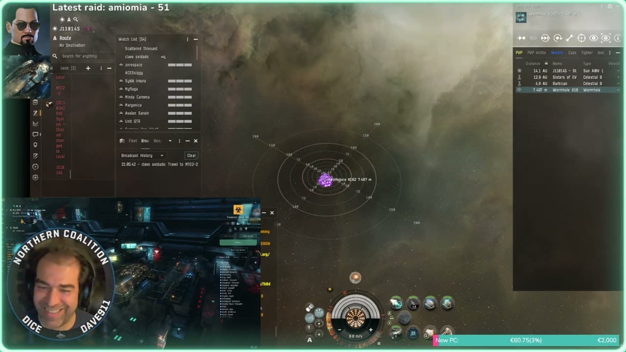 *EveOnline* *PVP* Standing Fleet Hunter nice Loki/Khiz 24/11