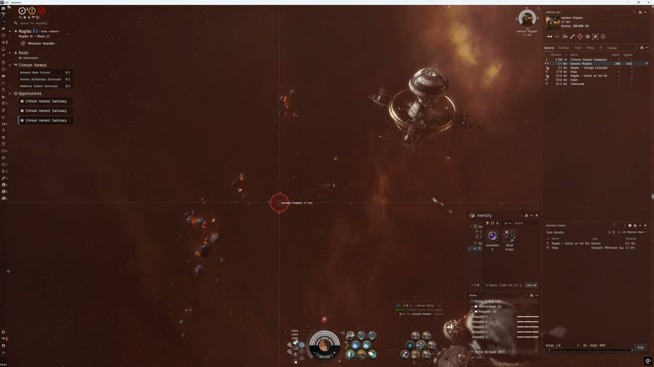 EVE Online: Crimson Harvest(The event Ver.2025) in a Crimson Harvest Sanctuary site, Vargur