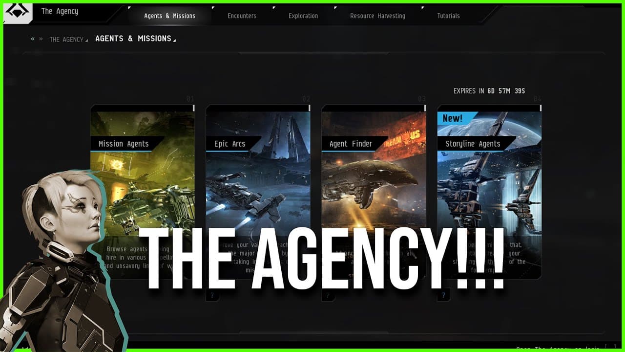 Como funciona la AGENCIA? Tercera Misión de Inicio | EVE online